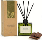 Reed Diffuser, 4 oz Earthy Sandalwood Scent Diffuser with 7 Sticks, Long Lasting Reed diffusers for Home, Elegant Fragrance for Bathroom Bedroom Office Decor, Air Fresh