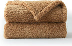 Ultra Soft Cozy Sherpa Throw Blanket, Brown Pattern Reversible, Light Weight Warm Decorative Boho Style Throw Blanket Cover for Sofa, Couch, Bedroom,Travel, 60”x80”