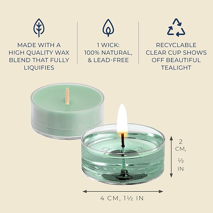 PartyLite Set of 15 Tea Lights Sampler Candles, Aromatherapy Tribute to Tokyo Scented Candles Gift Set, Up to 4 to 6 Hours Burn Time