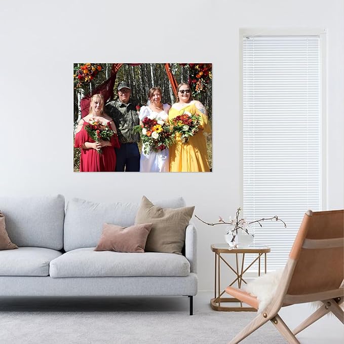 YXIMOX Custom 22" x28" Art Print on Premium Canvas, Personalized with Your Image or Design, Large Wall Decor for Living Room, Office, Bedroom, Custom Canvas Artwork(22"x28",Unframe)