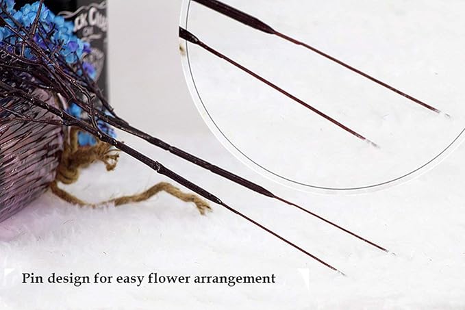 JAKY-Global Babys Breath Fabric Cloth Artificial Flowers 6 Bundle European Fake Silk Plants Decor Wedding Party Decoration Bouquets Real Touch DIY Home Garden(Blue)