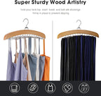 Tie Hanger 24 Hooks Tie Racks For Men Closet, Tie Rack With Upgraded 360°Rotating,Tie Hangers For Men,Tank Top Hanger,Neck Tie organizer,Belts Scarves Accessories for Bras,Tank Tops,Camisoles…