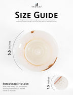 Radicaln Marble Incense Holder for Stick 5.5" Inches Handmade White Onyx Marbles Ashtray for Home Décor, Ideal Palo Santo Holder & Incense Holder Marble for Living Room