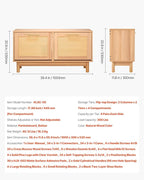VEVOR Rattan Shoe Storage Bench, Entryway Bench with 2 Flip Drawers, Holds up to 300 lbs with 4 Compartments and 2 Rattan Doors, 39.4 x 11.8 x 20.9 Inches for Hallway, Living Room, Bedroom