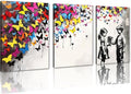 Novatique Banksy Wall Art Pop Art Wall Decor Street Art Posters Decor Graffiti Abstract Canvas Wall Art for Teen Boy and Girl Bedroom Living Room,20" x 28" x 3Pcs