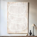 Office Deocrations Large Wall Decor Living Room Abstract Wall Art Neutral Pictures for Men Women Geometric Art Kitchen Artwork