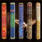 Hem Incense Sticks Variety Pack #3 and Incense Stick Holder Bundle with 5 Popular Based Fragrances