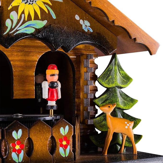 Kintrot Cuckoo Clock Pendulum Quartz Wall Clock Black Forest House Home Decor