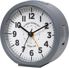 La Crosse Technology 617-710-INT 4-Inch Round Gray Atomic Analog Alarm Clock