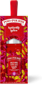 Poo-Pourri Before-You-Go Toilet Spray, Hollyday Spice, 2 Fl Oz - Cranberry, Cinnamon, and Balsam Fir, 1 Count (Pack of 1)