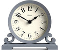 JONES CLOCKS® Saloon Mantel Clock | Traditional Double Scroll Design | French Navy | Contemporary Classic Style for Desk, Table, Shelf or Bedside