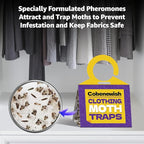 14 Pack Premium Clothes Moth Traps for House Indoor, Double Potent Pheromone Sticky Glue Moths Killer Repellent for Closet Organizers & Storage No Mothballs Odor Home Pest Control Trap