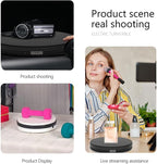 Turner Cup Display Stand,Rotating Display Stand Easy to Switch Direction, Spinning Platform , 360 Degree Motorized Photography Turntable for Jewelry, Shoes Display and Shooting, Lazy Susan (BK-250MM)
