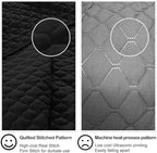 HORIMOTE HOME Quilt Set King Size, Black Bedspread with Clouds Pattern, Soft Coverlet Set Lightweight Microfiber Quilted Bedspread for All Season, Includes 1 Quilt and 2 Pillow Shams