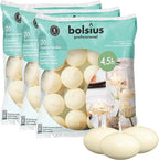 Bolsius Unscented 1.75" Floating Candles – Set of 60 Ivory Floating Candles – Cute and Elegant Burning Candles – Candles with Nice and Smooth Flame – Party Accessories
