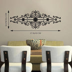 Metal Scroll Wall Decor Rustic Iron Wall Medallion Small Traditional Scroll Arts Home Decorations Scroll Accent Wall Art for Home Living Room Front Porch Above Door Hallway Entryway