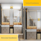 Ralbay Matte Gold 40inch Bathroom Vanity Lights Fixtures Over Mirror 32W Modern LED Modern LED Gold Vanity Light for Bathroom(5500K White Light)