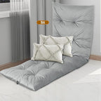 BALAPET Floor Lounger Pillow,Foldable Light Thick Tufted Floor Pillow Cushion with Elasticized Webbing for Easy Storage.Floor Lounger for Meditation,Playing,Yoga,Reading,Sleeping(Light Gray)