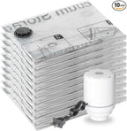 SUOCO 10 Small Vacuum Storage Bags with Electric Pump, Travel Clothes Space Saver Bags, Compression Airtight Seal Bags for Clothing, Pillows, Comforters, Blankets