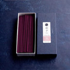 Asayu Japan Low Smoke Incense Gift Set with Incense Holder and Brass Stand, Sakura Incense Sticks with White Lotus Holder