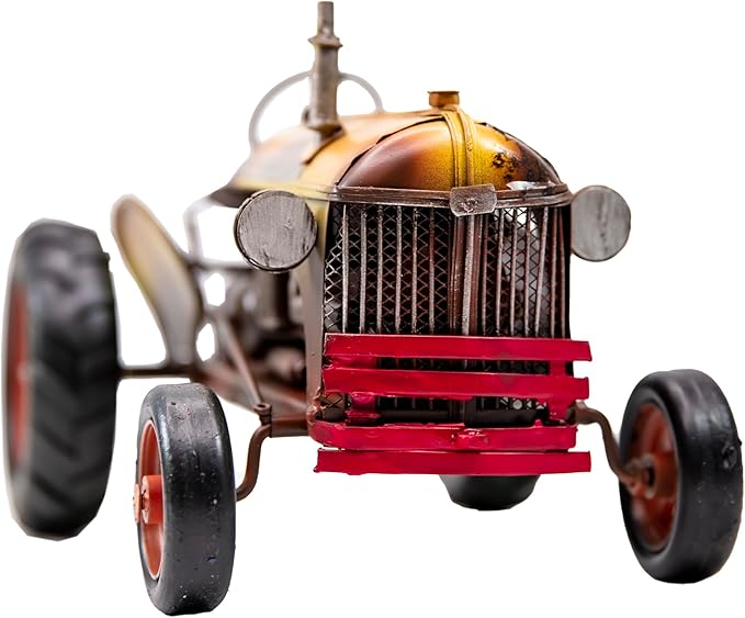 Berfutall-Vintage-Inspired Iron Classic Tractor Model - Collectible Decoration with Rustic Charm (E)