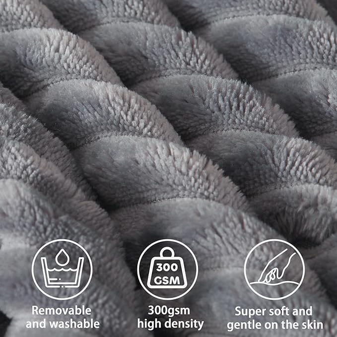 Headboard Wedge Pillow + A Long Neck Roll Pillow Body Pillow，Large Headboard Pillow with Removable Cover (Blue-Gray, Queen：59x8x20 inches)