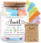 NewEleven Gifts For Aunt - Aunt Birthday Gifts From Niece, Newphew, Kids - Auntie Gift Ideas, Christian Gift For Aunt, Auntie - Bible Verse Jar