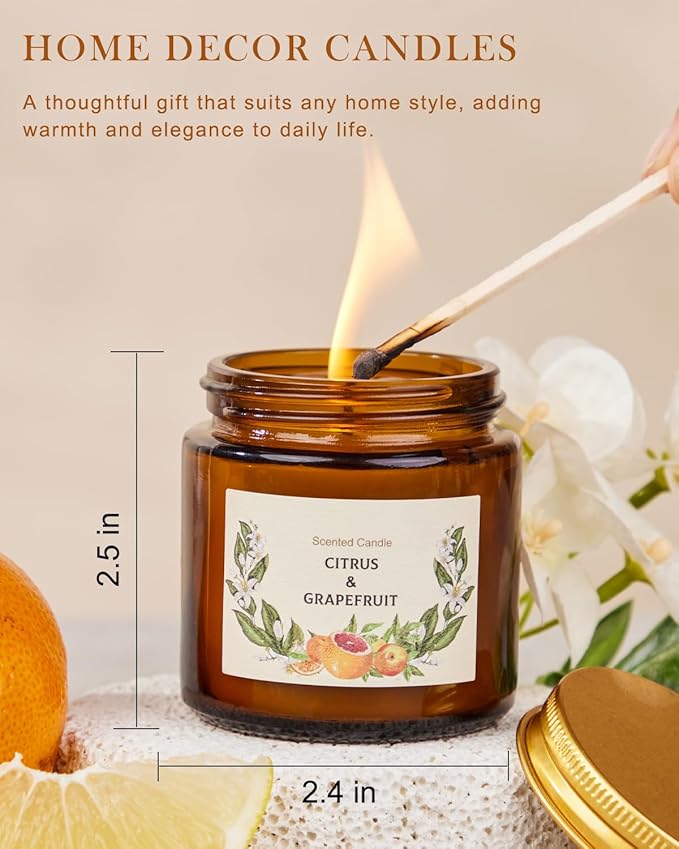Scented Candle Gift Set for Women, 10 Pack Long Lasting Soy Wax Candles, Aromatherapy Candles for Home, Perfect Gifts for Birthday, Mother’s Day, Thanksgiving & Holidays