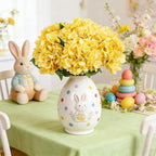 Kimura's Cabin 6pcs Yellow Fake Flowers Faux Hydrangea Flower Artificial Silk Hydrangeas Bouquets with Stems for Home Wedding Baby Shower Birthday Party Festive Decoration (Yellow)