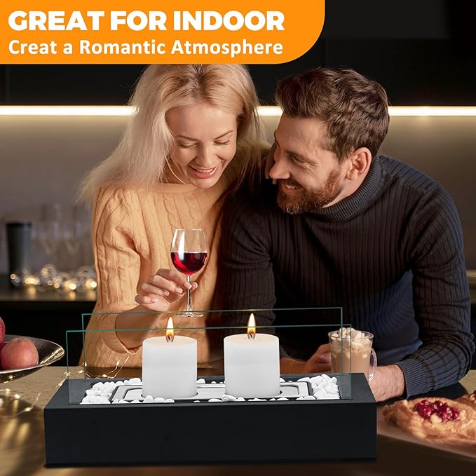 DIY S'Mores Maker with 4pcs of Roasting Sticks - US Patent Design - Unique Hurricane Candle Holder for 2.5 inch Pillar Candle, Home Decoration Gift & Housewarming Gift, Fun for Friday Nights