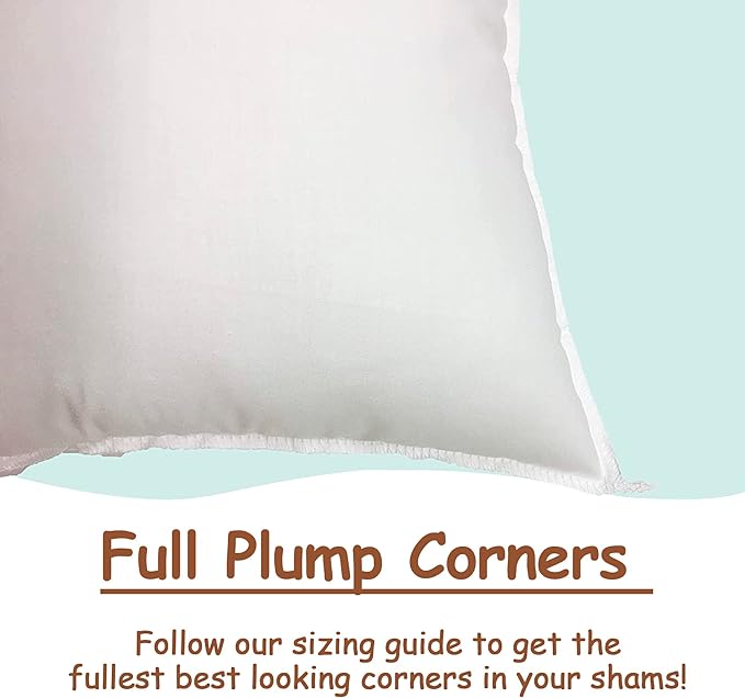 Pillowflex Synthetic Down Pillow Insert - 22x32 Down Alternative Pillow, Ultra Soft Oversized Queen Bed Sleeping Pillow, Large Rectangle Sham - 1 Decorative Pillow Form