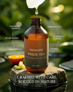 Aromadd White Tea Diffuser Oil Inspired by Luxury Hotel Scent, Essential Oils for Waterless Diffuser, White Tea & Bergamot, Long-Lasting & Natural Home Fragrance - 6.76 fl oz (200 mL)