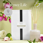 LAFCO New York Signature Reed Diffuser, Star Magnolia - 15 oz - Up to 9 Months Fragrance Life - Reusable, Hand Blown Glass Vessel - Natural Wood Reeds - Made in The USA