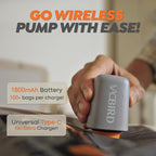 Rechargeable Wireless Pump Travel Storage Bags Set - 15 Pack Medium Size Vacuum Bags for Travel & Home, Space-Saving Compression Packing for Clothes, Blankets & Bedding