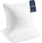 Beckham Hotel Collection Euro Size Throw Pillows (Set of 2), 26 x 26 Down Alternative Pillow Insert for Bed, Couch, and Sofa