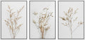 MUDECOR Framed Canvas Print Wall Art Wildflower Floral Botanical Prints Minimalist Wall Art Modern Farmhouse for Bedroom - 16"x24"x3 White