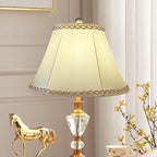 TOOTOO STAR Beige bell lamp shade, 8.75" top x 17.75" bottom x 11" straight height spider shade for Floor Light and Table Lamp, bohemian style decorative light yellow floral pattern