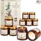 Scented Candle Gift Set for Women, 10 Pack Long Lasting Soy Wax Candles, Aromatherapy Candles for Home, Perfect Gifts for Birthday, Mother’s Day, Thanksgiving & Holidays