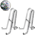 AMT 2 Pack 8 Inch Plate Stands for Display - Holder Stand + Acrylic Frame Holder Picture, Decorative Plate, Book, Photo Easel