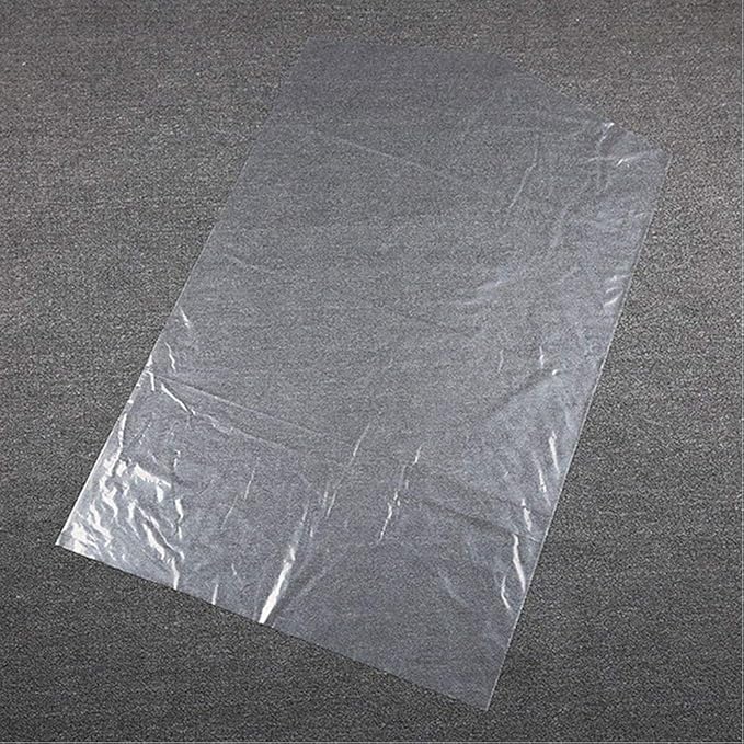 100 Pack Garment Bag Transparent Clothing Dust Cover Dustproof Hanging Clothes Suit Dress Jacket Cover for Dry Cleaner Home Storage Travel Clothes Storage Closet 23.6 x 47.2 inches