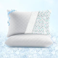 Sophia & William Cooling Bed Pillow for Sleeping (King Size Set of 2) Adjustable Shredded Memory Foam Pillow for Side, Back and Stomach Sleepers