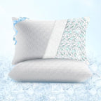 Sophia & William Cooling Bed Pillow for Sleeping (King Size Set of 2) Adjustable Shredded Memory Foam Pillow for Side, Back and Stomach Sleepers