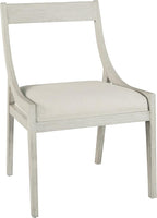 Hekman Sling Arm Chair for Living Room and Bedroom - White Finish, Sturdy Solid Wood Frame, Soft White and Taupe Color, Medium-Weight Linen Accent Chair, Traditional Living Room Furniture Decor
