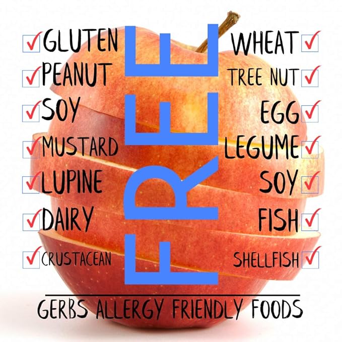 Gerbs Dried New England Apple Slices – 4 LBS. - No Sugar Added, Unsulfured & Preservative Free - Top 14 Allergy Free & Non GMO - Grown in USA