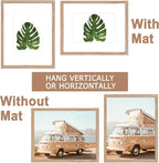KTKDE 4x6 Picture frame Set of 12,Nature Woodgrain Photo Frame 3.5x5 mat or 4x6 Without Mat, 4 by 6 Tempered Glass small picture frames for Wall or Tabletop Home Decor best gift