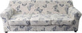 KRFOONN 4 Piece Stretch Sofa Couch Covers for 3 Cushion Couches Printed Sofa Slipcover with 3 Separate Seat Cushion Covers Washable Sofa Slip Covers Furniture Protector for Pets Kids (Large, 04)