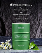 M&SENSE Bamboo Scented Candles Natural Non Toxic, Large Aromatherapy Candle for Stress Relief Meditation Relaxing, Housewarming Gifts for Women Men, 21.2oz 120 Hour Long Burning