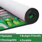 KIDCARPET.COM Race Car Play Mat Rug | Interactive Activity Carpet for Preschool Playroom Toy Car Track, 6' x 8'6"