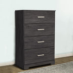 Signature Design by Ashley Belachime Casual 4 Drawer Chest with Easy Glide and Safety Stop, Gray