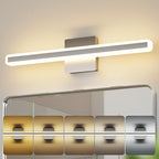 24 inch LED Vanity Lights Brushed Nickel Bathroom Light Fixture Bathroom Vanity Lights Over Mirror Vanity Lighting Fixtures 5 Color Temperature Dimmable Led Light Bar 5CCT
